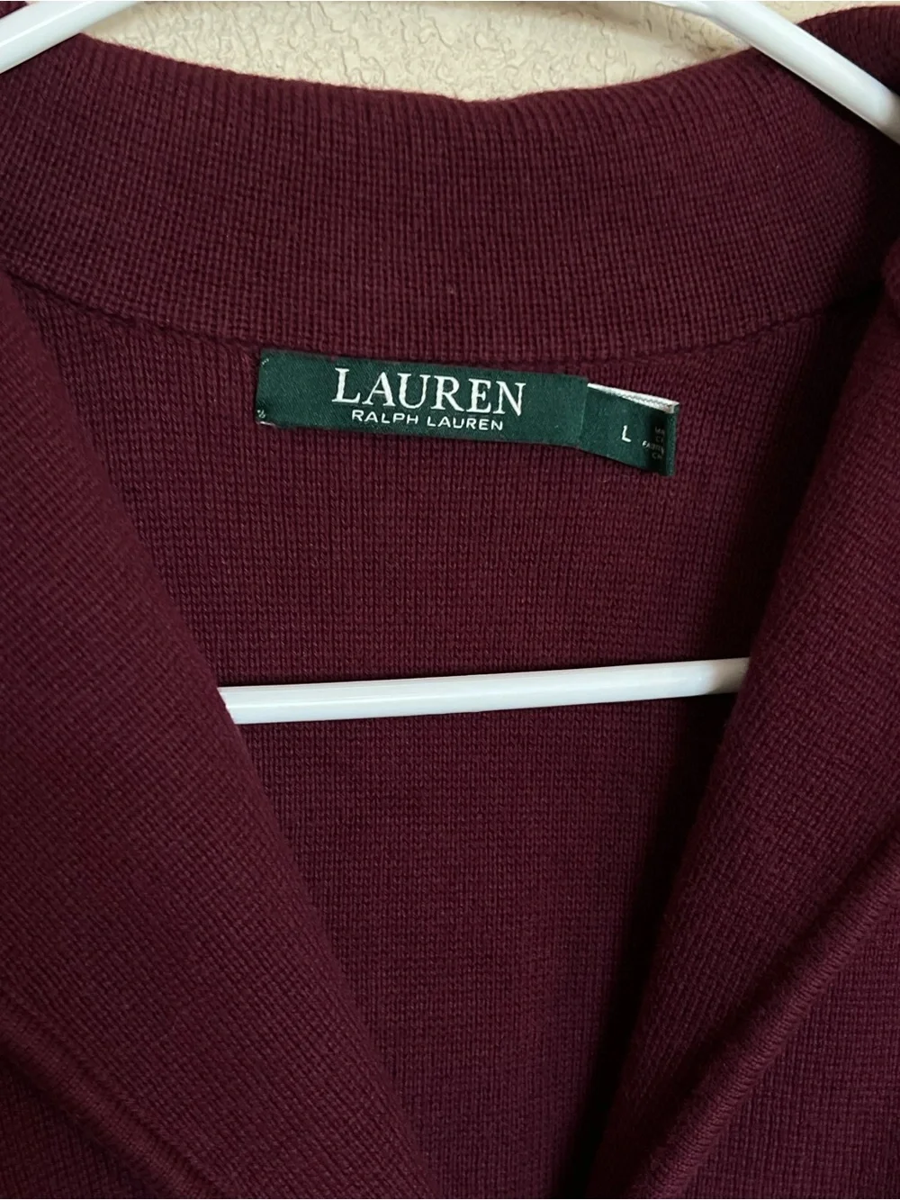 Lauren Ralph Lauren Wine Red cotton-blend blazer